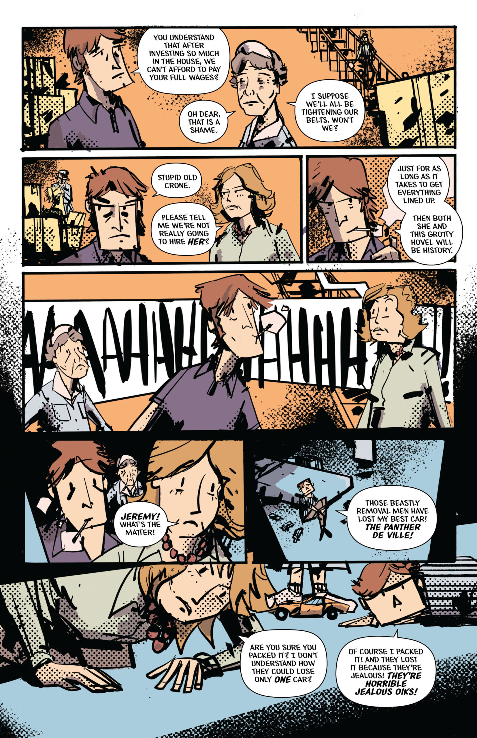 Page 2 of Return Unto Me. Jeremy's toy is broken and he's throwing a tantrum about it.